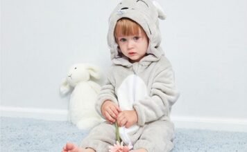 Baby Girl Long-Sleeve Thermal Jumpsuit